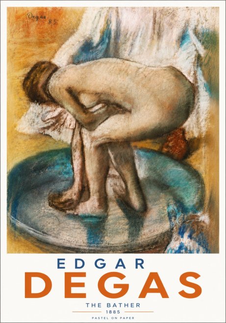 Edgar Degas The Bather No5 - Póster