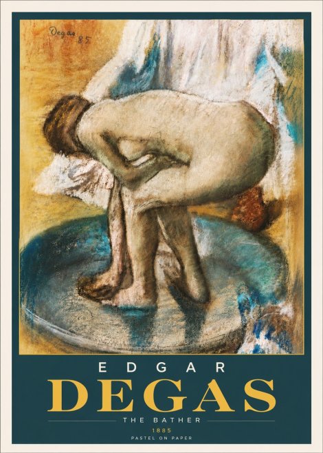 Edgar Degas The Bather No6 - Póster