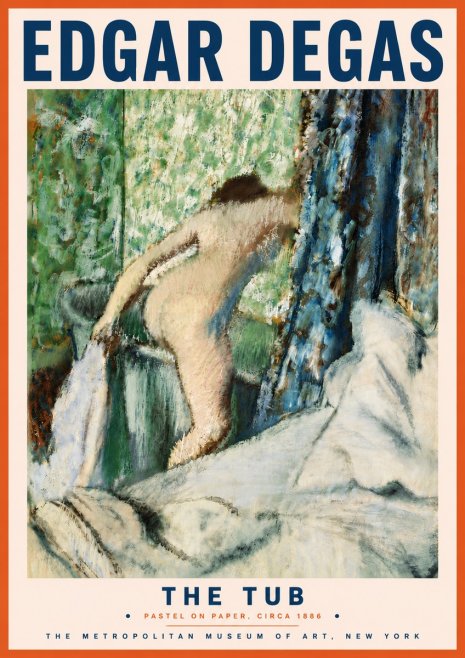 Edgar Degas The Tub No6 - Póster