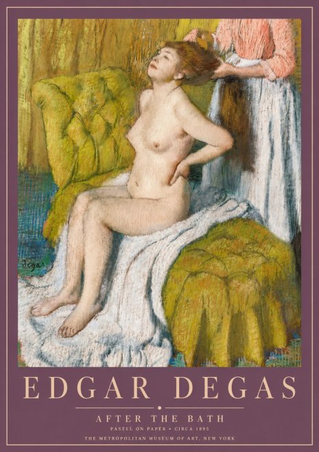 Edgar Degas After the Bath III No3 - Póster