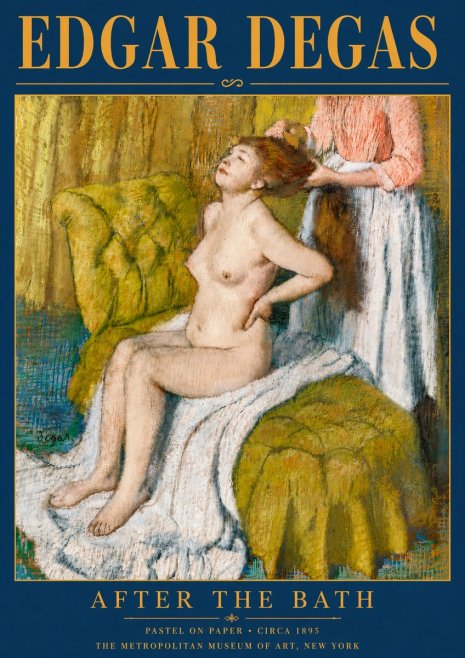 Edgar Degas After the Bath III No6 - Póster