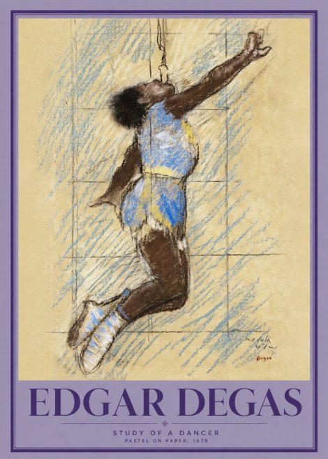 Edgar Degas Study of a Dancer No2 - Póster