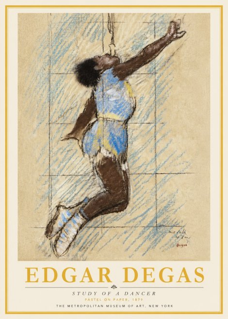 Edgar Degas Study of a Dancer No4 - Póster