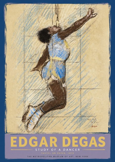 Edgar Degas Study of a Dancer No5 - Póster