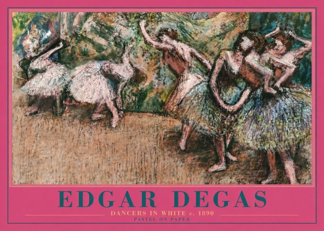 Edgar Degas Dancers in White C. 1890 No2 - Póster