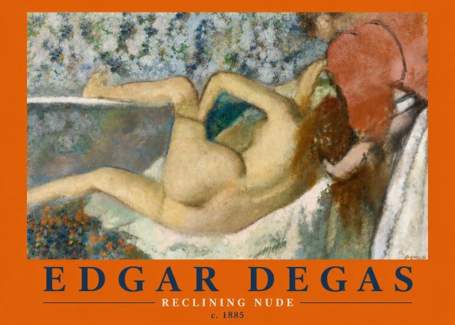 Edgar Degas Reclining Nude No4 - Póster