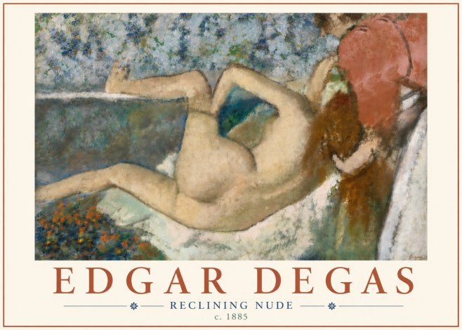 Edgar Degas Reclining Nude No6 - Póster