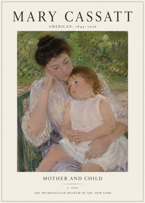 Mary Cassatt Mother and Child I No1 - Póster