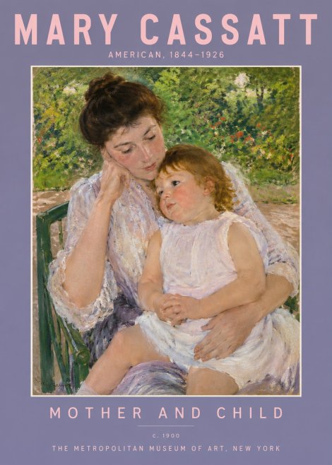 Mary Cassatt Mother and Child I No2 - Póster