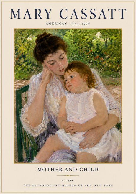 Mary Cassatt Mother and Child I No3 - Póster