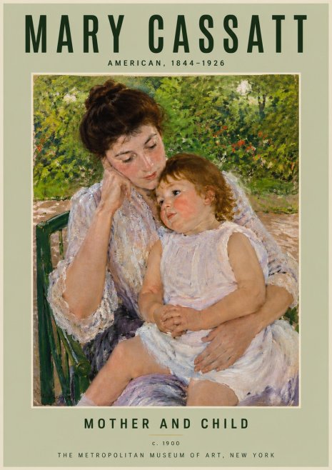 Mary Cassatt Mother and Child I No4 - Póster