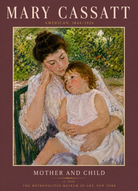 Mary Cassatt Mother and Child I No6 - Póster