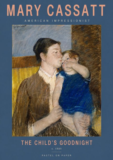 Mary Cassatt The Child's Goodnight No3 - Póster