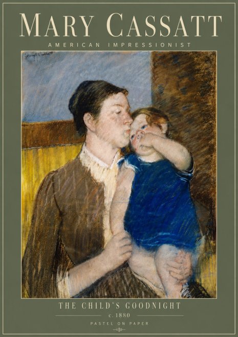 Mary Cassatt The Child's Goodnight No4 - Póster