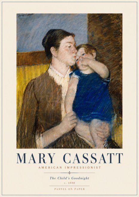 Mary Cassatt The Child's Goodnight No5 - Póster