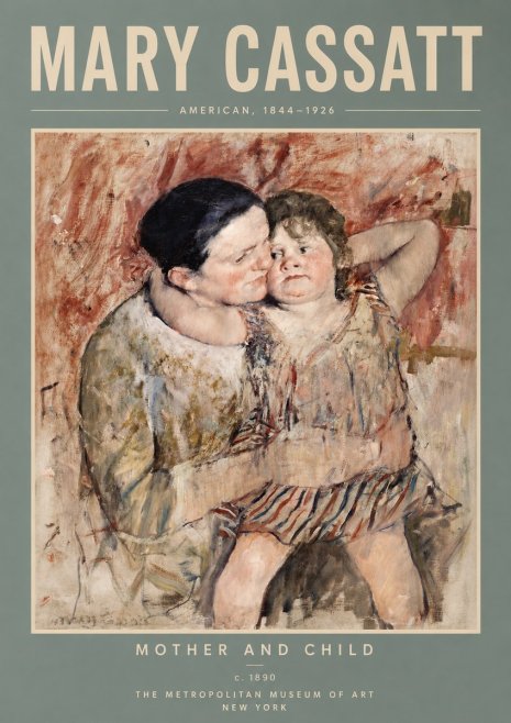 Mary Cassatt Mother and Child II No4 - Póster