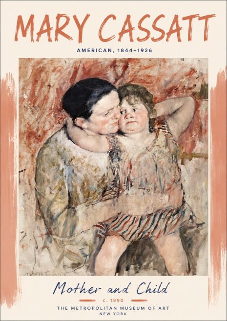 Mary Cassatt Mother and Child II No5 - Póster
