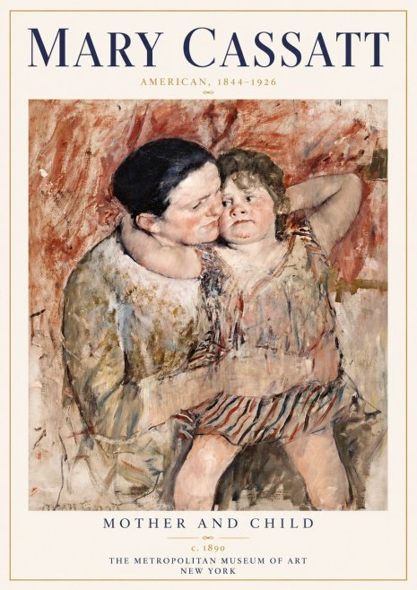 Mary Cassatt Mother and Child II No6 - Póster