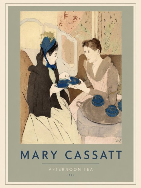 Mary Cassatt Afternoon Tea No2 - Póster