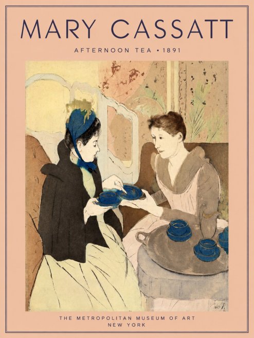 Mary Cassatt Afternoon Tea No3 - Póster