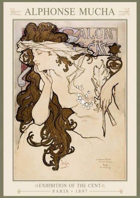 Mucha Salon Des Cent No1 - Póster