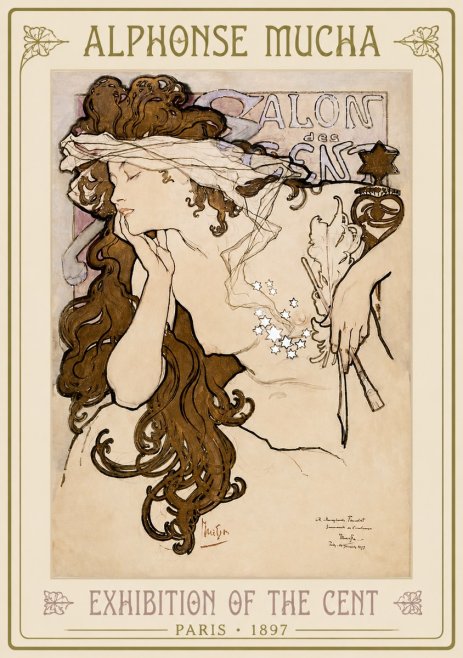 Mucha Salon Des Cent No2 - Póster