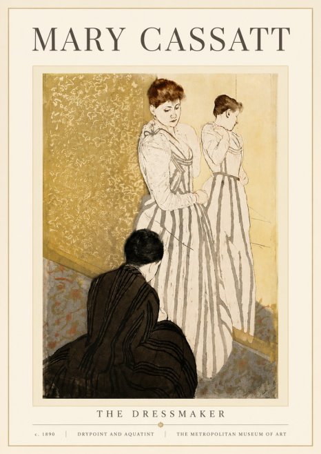 Mary Cassatt The Dressmaker No4 - Póster