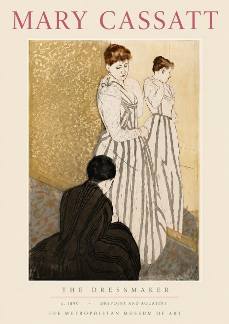 Mary Cassatt The Dressmaker No5 - Póster