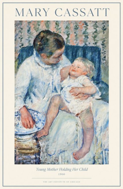 Mary Cassatt Young Mother Holding Her Child No1 - Póster