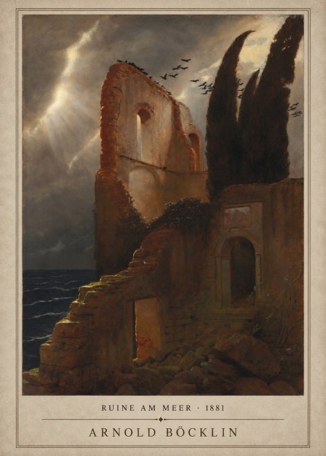 Arnold Böcklin Ruine Am Meer · 1881 No1 - Póster