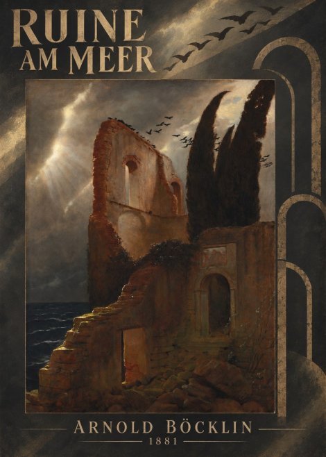 Arnold Böcklin Ruine Am Meer · 1881 No6 - Póster