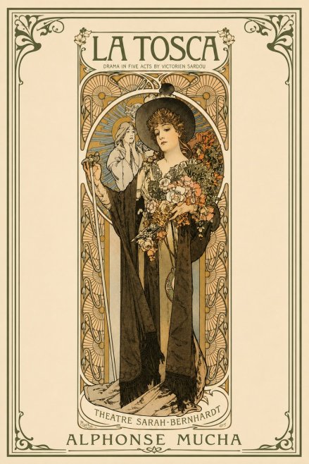 Mucha La Tosca No2 - Póster
