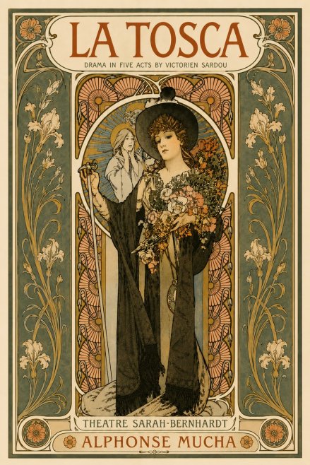Mucha La Tosca No6 - Póster