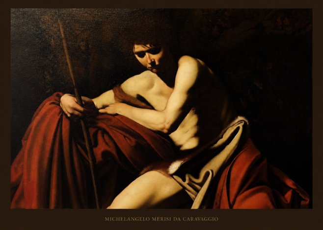 Michelangelo Merisi da Caravaggio Saint John the Baptist I No5 - Póster