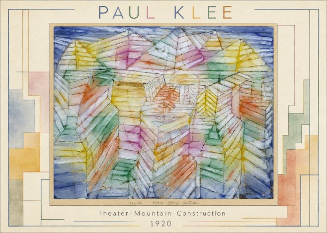 Paul Klee Theater-mountain-construction No1 - Póster