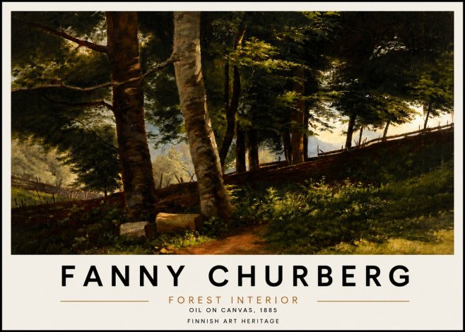 Fanny Churberg Forest Interior No4 - Póster
