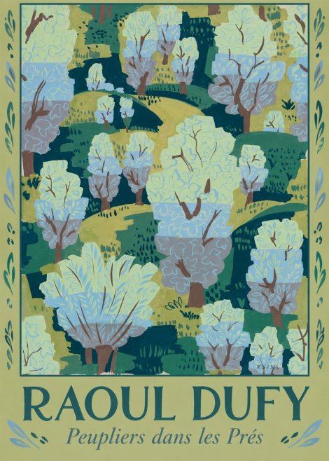 Raoul Dufy Peupliers Dans Les Prés No1 - Póster