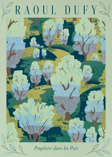 Raoul Dufy Peupliers Dans Les Prés No3 - Póster