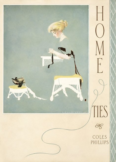 Coles Phillips Home Ties No4 - Póster