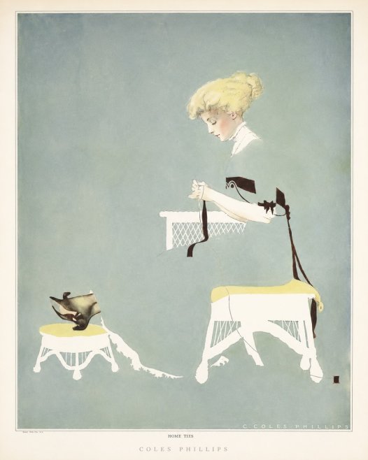 Coles Phillips Home Ties No6 - Póster