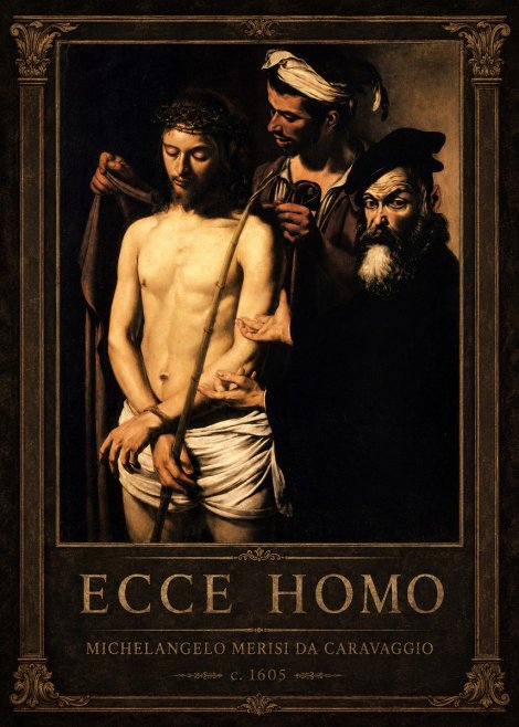 Michelangelo Merisi da Caravaggio Ecce Homo No1 - Póster