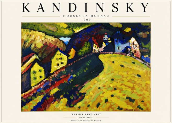 Kandinsky Houses in Murnau No3 - Póster