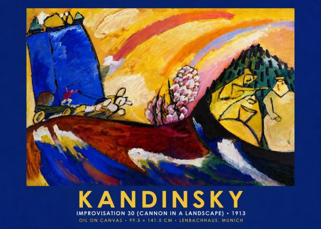 Kandinsky Improvisation 30 (Cannon in a Landscape) No2 - Póster