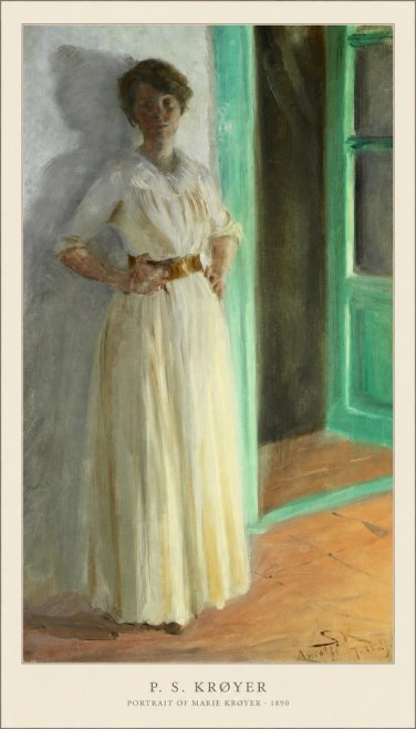 P.S. Krøyer Portrait of Marie Krøyer No3 - Póster