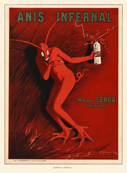 Leonetto Cappiello Anis Infernal I No5 - Póster