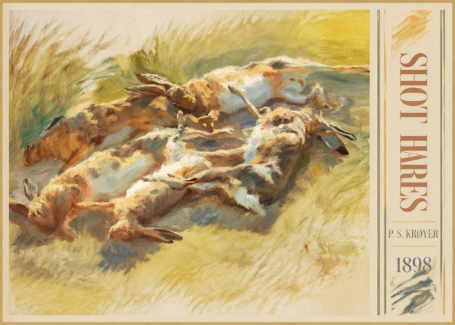 P.S. Krøyer Shot Hares No5 - Póster