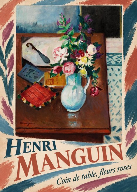 Henri Manguin Coin De Table, Fleurs Roses No4 - Póster