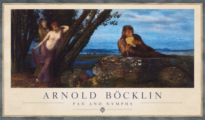 Arnold Böcklin Pan and Nymphs No1 - Póster
