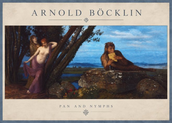 Arnold Böcklin Pan and Nymphs No4 - Póster