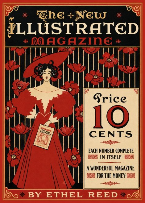 Ethel Reed The New Illustrated Magazine No3 - Póster